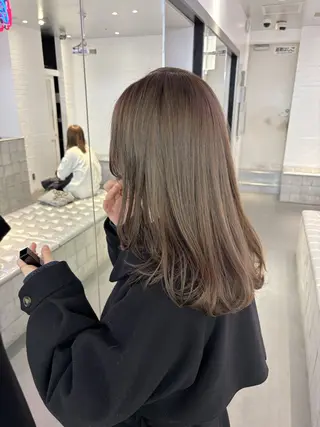 セミロング カラー ヘアアレンジ レイヤーカット指名 No.1💖マユカのヘアスタイル