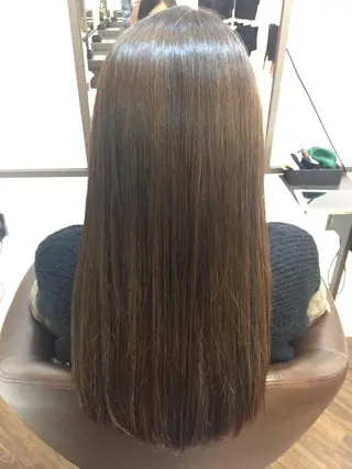 ロング カラー apsee所属・杉本 らなのヘアスタイル
