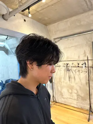 ミディアム パーマ メンズ ✂︎メンズ特化✂︎ 竹内貴則のヘアスタイル