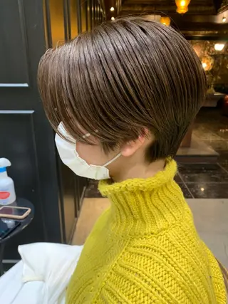 ショート カラー パーマ ヘアアレンジ レイヤー/似合わせ MADOKAのヘアスタイル