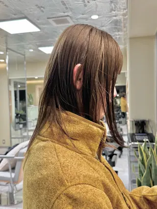 セミロング カラー KOHNO/ブリーチ なし/透明感カラーのヘアスタイル