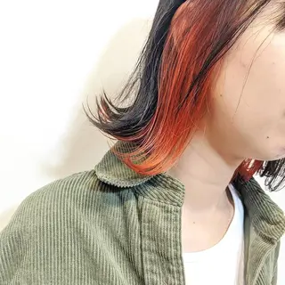 ミディアム カラー シバタ ショウゴのヘアスタイル