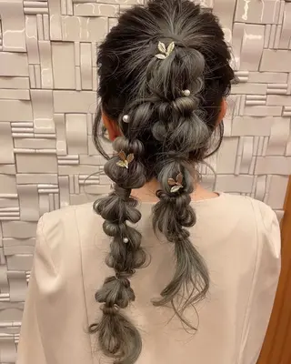 ヘアアレンジ 速水 ゆきののヘアスタイル