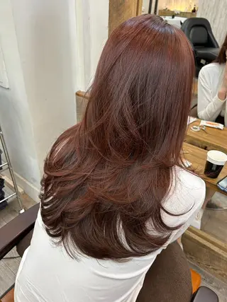 ミディアム カラー キッズ パーマ ヘアアレンジ ROW町田🌿 大人可愛い/艶髪改善のヘアスタイル