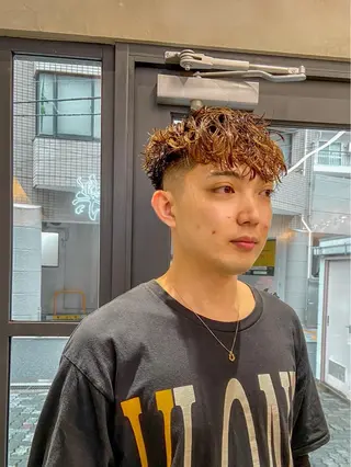 ショート パーマ メンズ FM【エフエム】HAVANA所属・💈圧倒的メンズ特化 明大前美容師💈のヘアスタイル