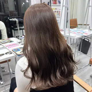 ロング カラー ヘアアレンジ ブリーチなしカラー /ベージュ/安形翔のヘアスタイル