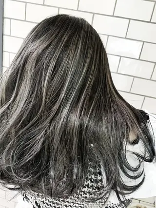 セミロング カラー ヘアアレンジ 指名支持率NO.1 スタイリストのヘアスタイル