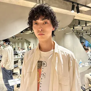 ミディアム パーマ メンズ 🌈圧倒的デザイン パーマ　関和希のヘアスタイル