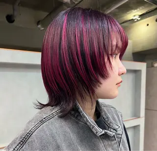 ショート カラー 🍒サクラ🍒 /透明感カラー/艶髪のヘアスタイル