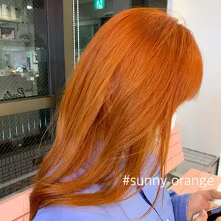 ロング カラー ヘアアレンジ 🍒暖色✖️レイヤー ／Haruna🍒のヘアスタイル