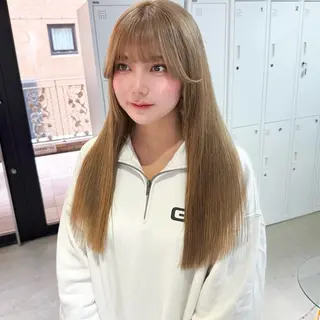 ロング カラー 暖色/ミルクティー /レイヤー/マリア♡のヘアスタイル