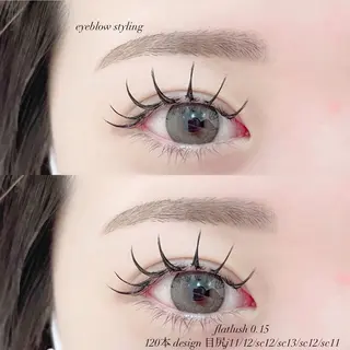 マツエク・マツパ Ayane マツエクモデルのマツエク・マツパデザイン