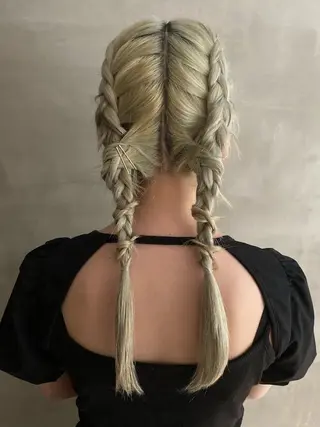 ロング ヘアアレンジ デザインカラー❤︎ イシイレイのヘアスタイル