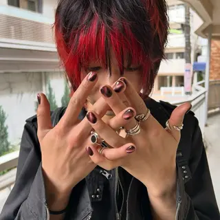 メンズ ネイル 美人ヶ丘　自由が丘所属・コトネ ‧₊˚❀༉‧₊˚.のネイルデザイン