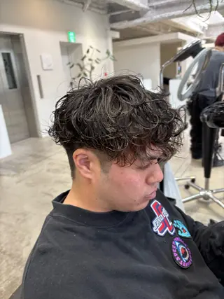 パーマ メンズ ANY/メンズ特化/ シバヤ　ユウキのヘアスタイル