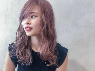 セミロング カラー ✴︎ヒラガカナ✴︎ ECLAT HAIRのヘアスタイル