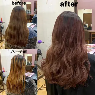 ロング カラー 韓国レイヤーカット★ 小林大樹のヘアスタイル