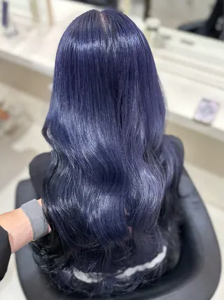 ロング カラー ヘアアレンジ 艶カラー/ハイトーン /レイヤーカットのヘアスタイル