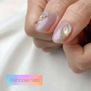 ネイル Rainbow nailsくろちゃんのネイルデザイン
