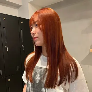 ロング カラー 透けるカラー 🫧かふうのヘアスタイル