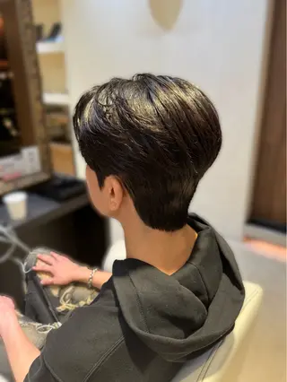 ショート パーマ メンズ YUKI🇰🇷 カルマ／ダウンパーマのヘアスタイル