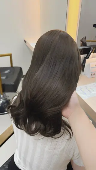セミロング カラー 【ALEAP】 chisatoのヘアスタイル