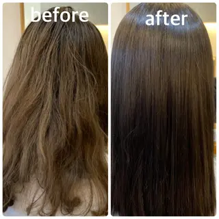 ロング カラー エイト ウメダのヘアスタイル