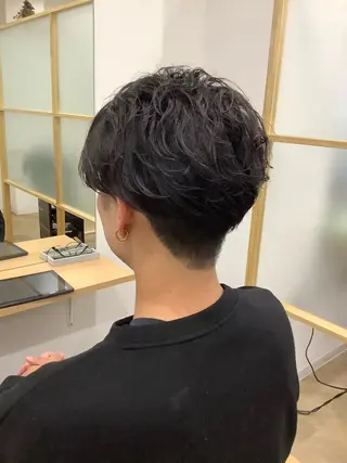 ショート パーマ メンズ TV出演&受賞歴有☆ 宮本輝正のヘアスタイル
