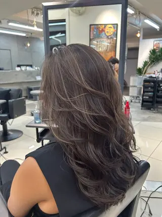 ロング レイヤー×ツヤカラー 渋谷/kougaのヘアスタイル