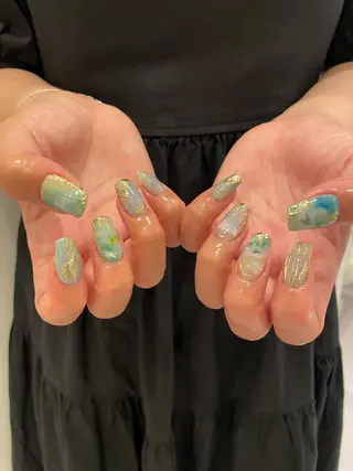 ネイル 束感まつ毛/ネイル/ LED♥KIRARAのマツエク・マツパデザイン