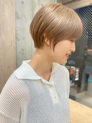 ショート cinq所属・ハイライトカラー ❤︎hirokoのヘアスタイル