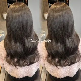 セミロング Yuuka /寒色カラーのヘアスタイル