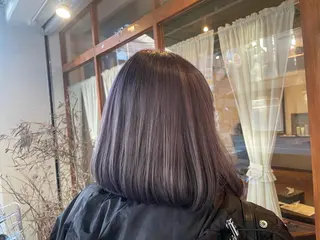 ミディアム カラー みねぎし ふうかのヘアスタイル