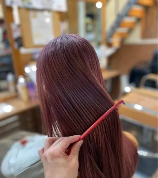 ロング カラー 三宅 陽大のヘアスタイル