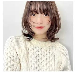 ミディアム カラー COALL nex the salon所属・Riria✨ レイヤーカットのヘアスタイル