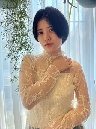 ショート カラー パーマ ヘアアレンジ メンズ キッズ ネイル マツエク・マツパ アイブロウ お洒落パーマ/ボブ ❄️Tomoka❄️のヘアスタイル