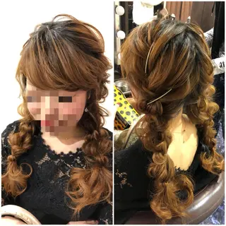 ロング ヘアアレンジ vi viのヘアスタイル