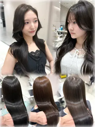 ロング カラー 銀座/赤み消し/ 透明感カラー🩶りくのヘアスタイル