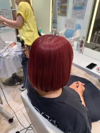 ロング カラー ボブ‪✂️ スパ🫧kurehaのヘアスタイル