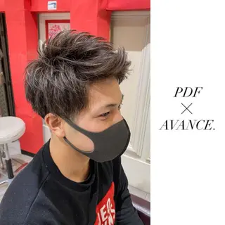 ショート カラー メンズ AVANCE.難波 店長 松元のヘアスタイル