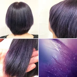 ショート カラー "PEPPU "所属・派手髪、ハイトーン ショートヘアShinのヘアスタイル