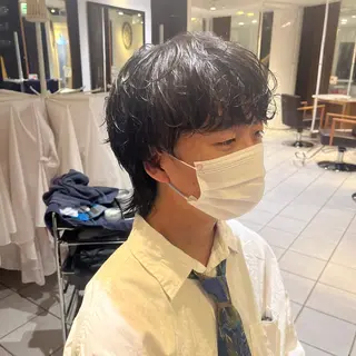 パーマ メンズ 吉田 美優のヘアスタイル