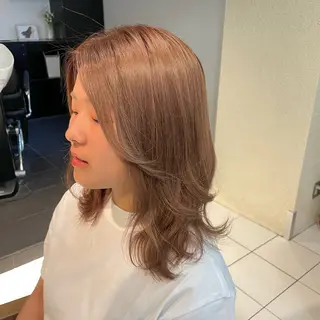 ミディアム カラー 透明感カラー/ 寺田千雅子のヘアスタイル