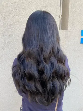 ロング カラー 竹添 有梨沙のヘアスタイル