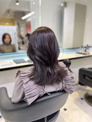 セミロング まつパ/ケア ブリーチ/sEnAのヘアスタイル