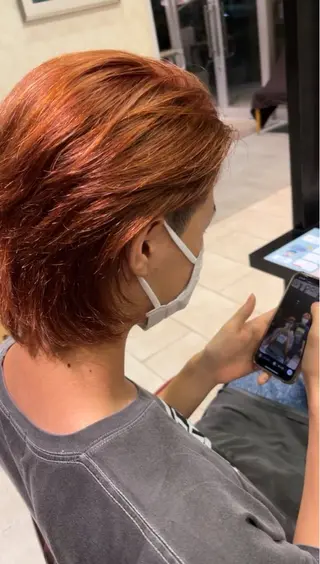 ショート カラー メンズ EARTH大宮宮原店所属・ri kuのヘアスタイル