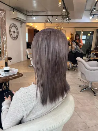 セミロング カラー 💛ハイトーン💛 りむのヘアスタイル