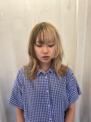 ミディアム spur所属・はな SPURのヘアスタイル