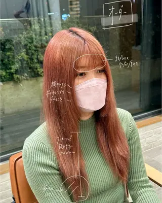 ミディアム VIEW GINZA所属・fitするカット♡ 暖色/ふうか◠‿◠のヘアスタイル