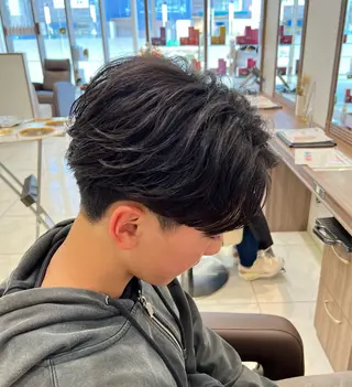 パーマ メンズ 髪質改善/縮毛矯正 カット/佐野友尉のヘアスタイル